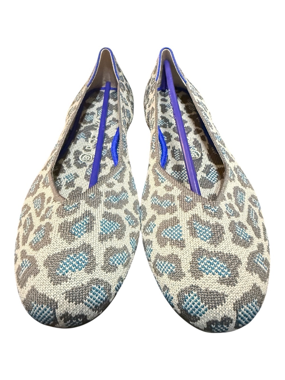 Rothy’s Women’s Leopard Print Knit Ballet Flats Size 10.5 NWOB
